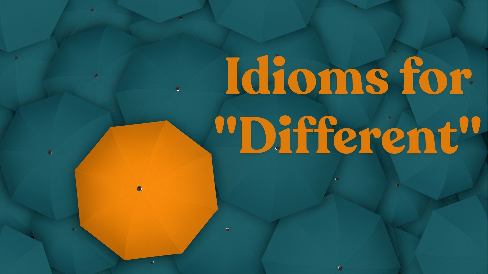 Idioms for "Different": A Comprehensive Guide - Marcus Grammar
